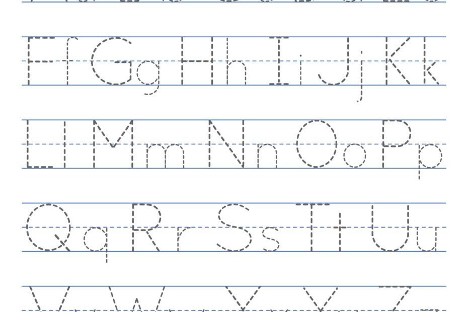 Tracing Alphabet Letters