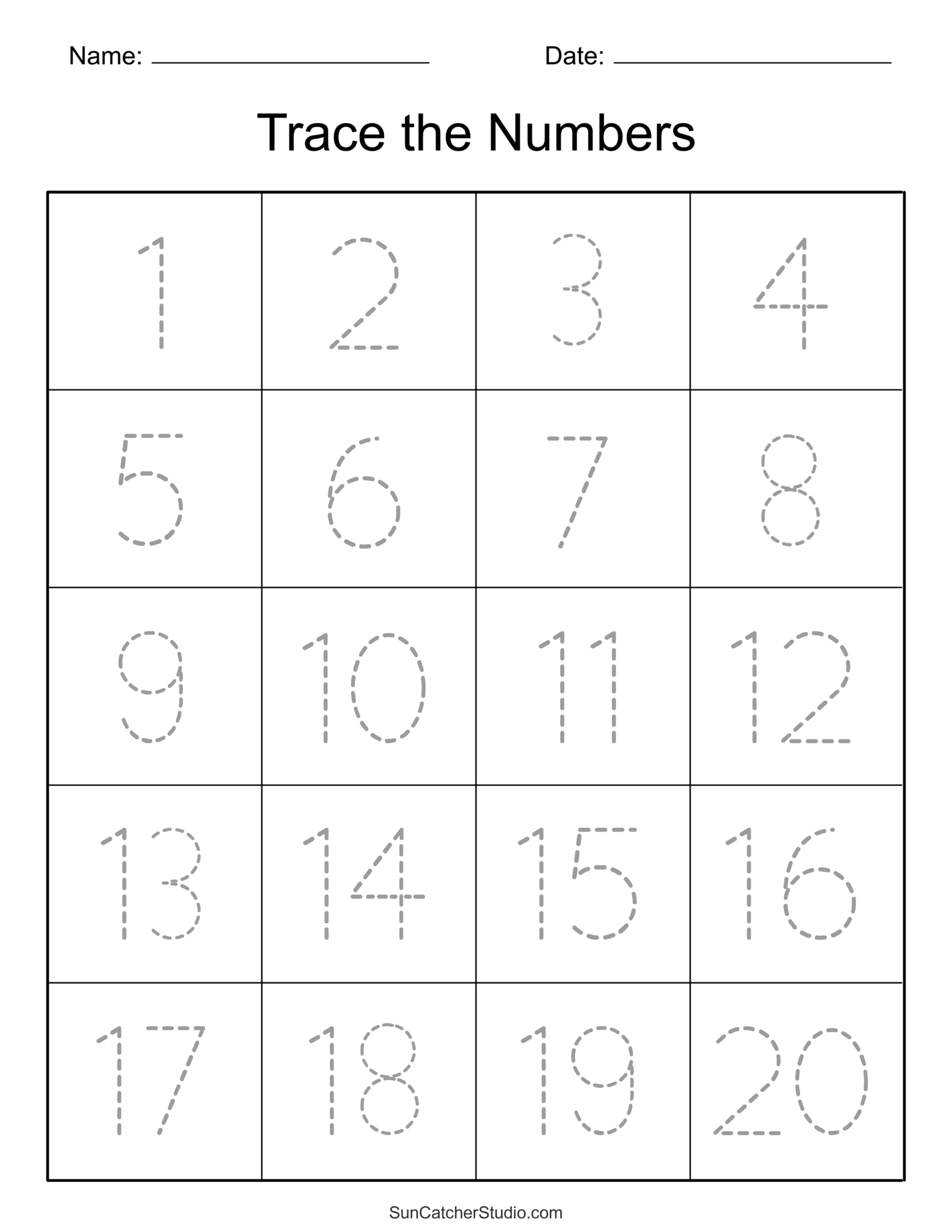 Tracing Numbers