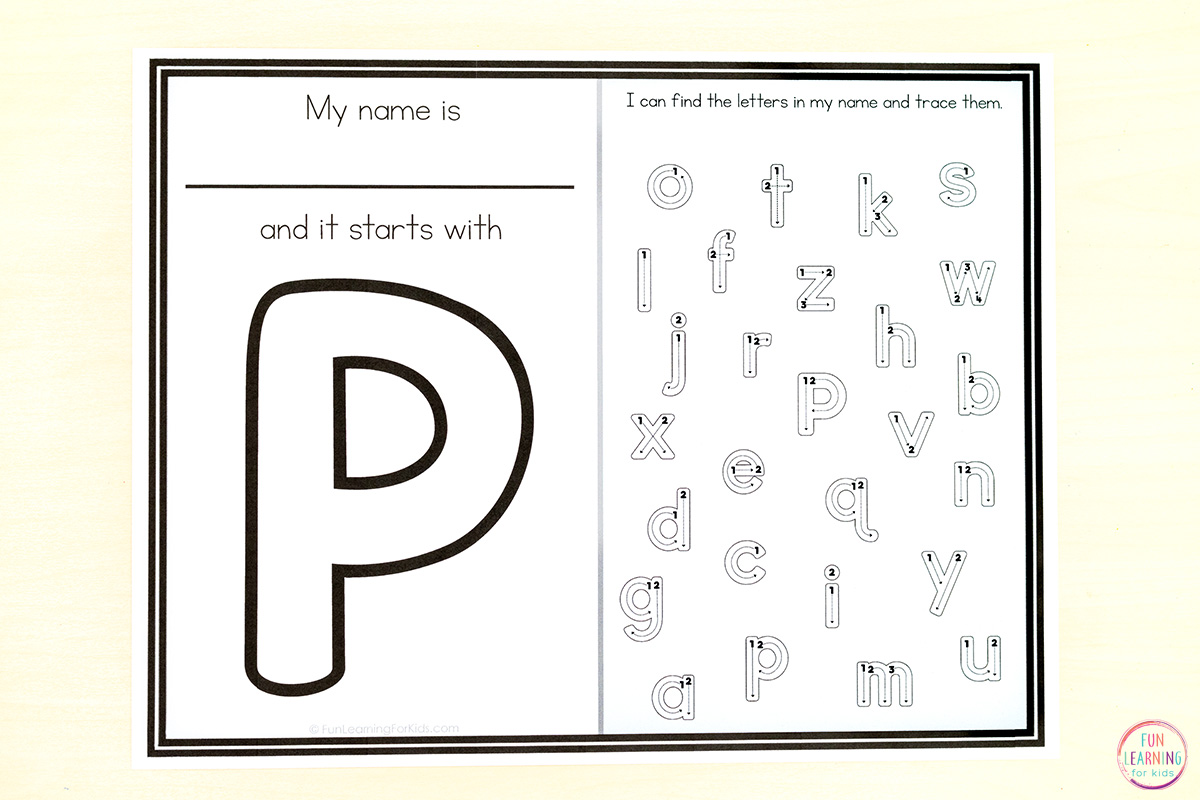 Tracing The Letters In My Name Worksheets